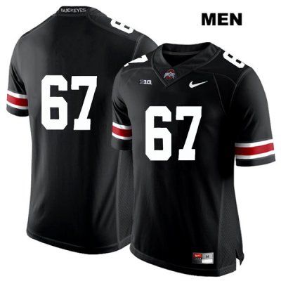 Men's NCAA Ohio State Buckeyes Robert Landers #67 College Stitched No Name Authentic Nike White Number Black Football Jersey IQ20S88NF